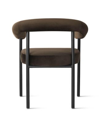 3-Piece Modern Dining Set, 35'' Round Pedestal Table with Velvet Upholstered Armchairs, Small Kitchen or Apartment Set