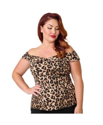 Plus Size 1950s Maraschino Top