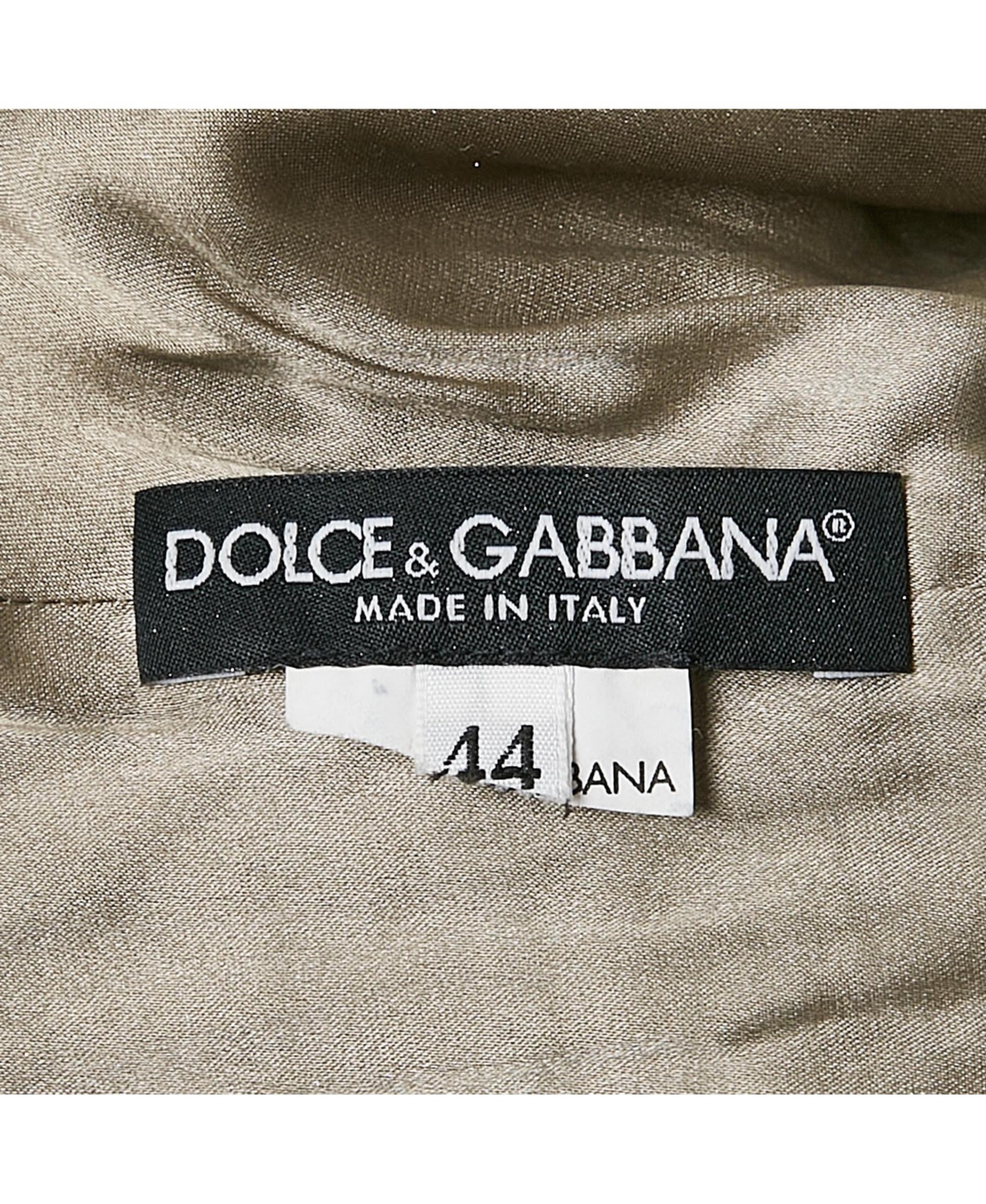 Pre-Owned Dolce & Gabbana Women's Grey/yellow Floral Print Jacquard And Crepe Halter Neck Dress