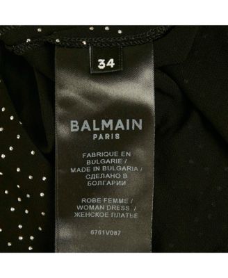 Women's Black Studded Jersey Metallic Strap Maxi Dress