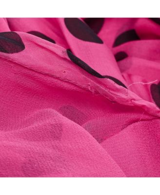 Women's Pre-Owned D&g Pink Polka Dot Silk Neck Tie Detail Mini Dress