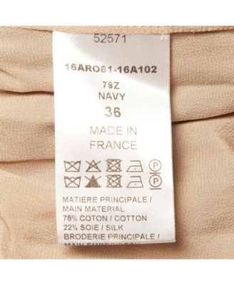 Women's Navy Blue Cotton & Silk Mini Dress