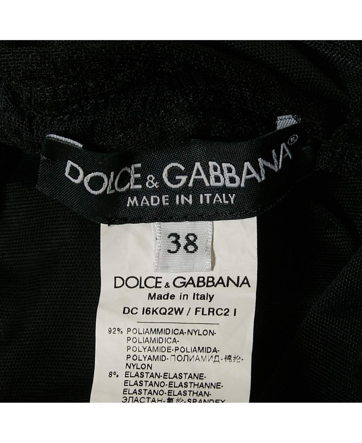 Pre-Owned Dolce & Gabbana Women's Black Ruched Mesh Halter Neck Maxi Dress