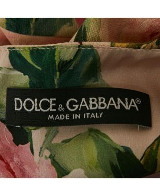 Women's Pink Rose Print Crepe Sleeveless Shift Dress