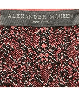 Women's Pink Jacquard Knit Mini Dress