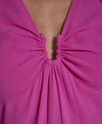 Women's Long-Sleeve Peplum Top