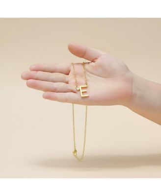 Timeless 14K Gold Plated Brilliant Cubic Zirconia Initial Necklace