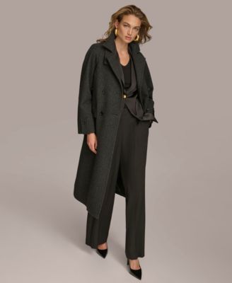 Women's Double-Breasted Belted Wrap Coat