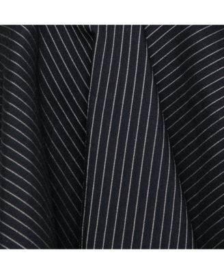 Women's Black Cotton Striped Flared Mini Skirt