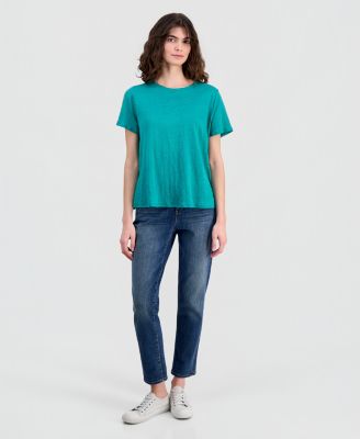 Women's Linen Jersey Crewneck T-Shirt