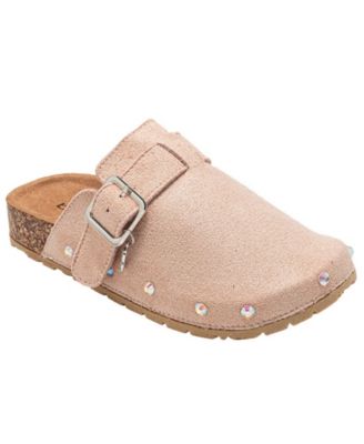 Bebe - Girls' 1-13 Buckled Details Slip-On Shimmer Clogs