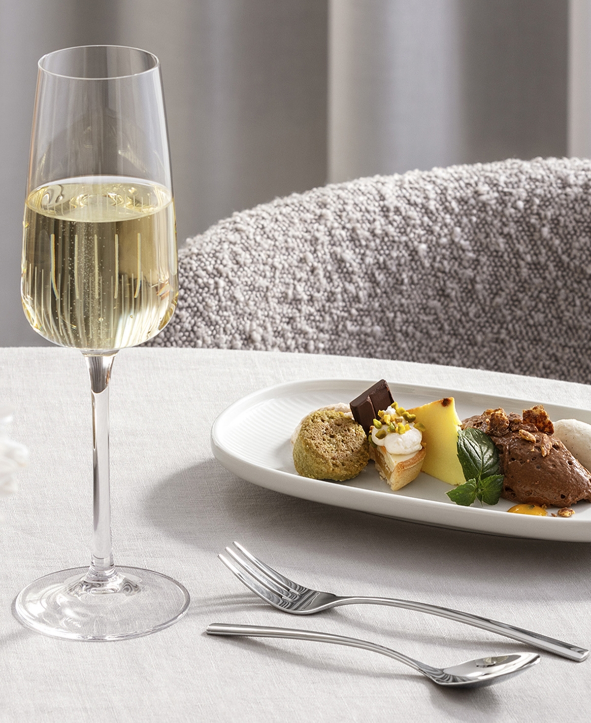 Villeroy & Boch Afina Flute Champagne Glasses, Set of 4