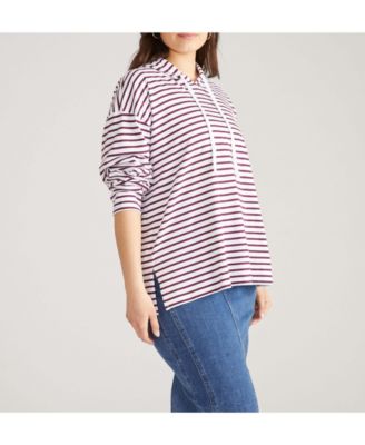 Women's Baja Breton Stripe Hoodie