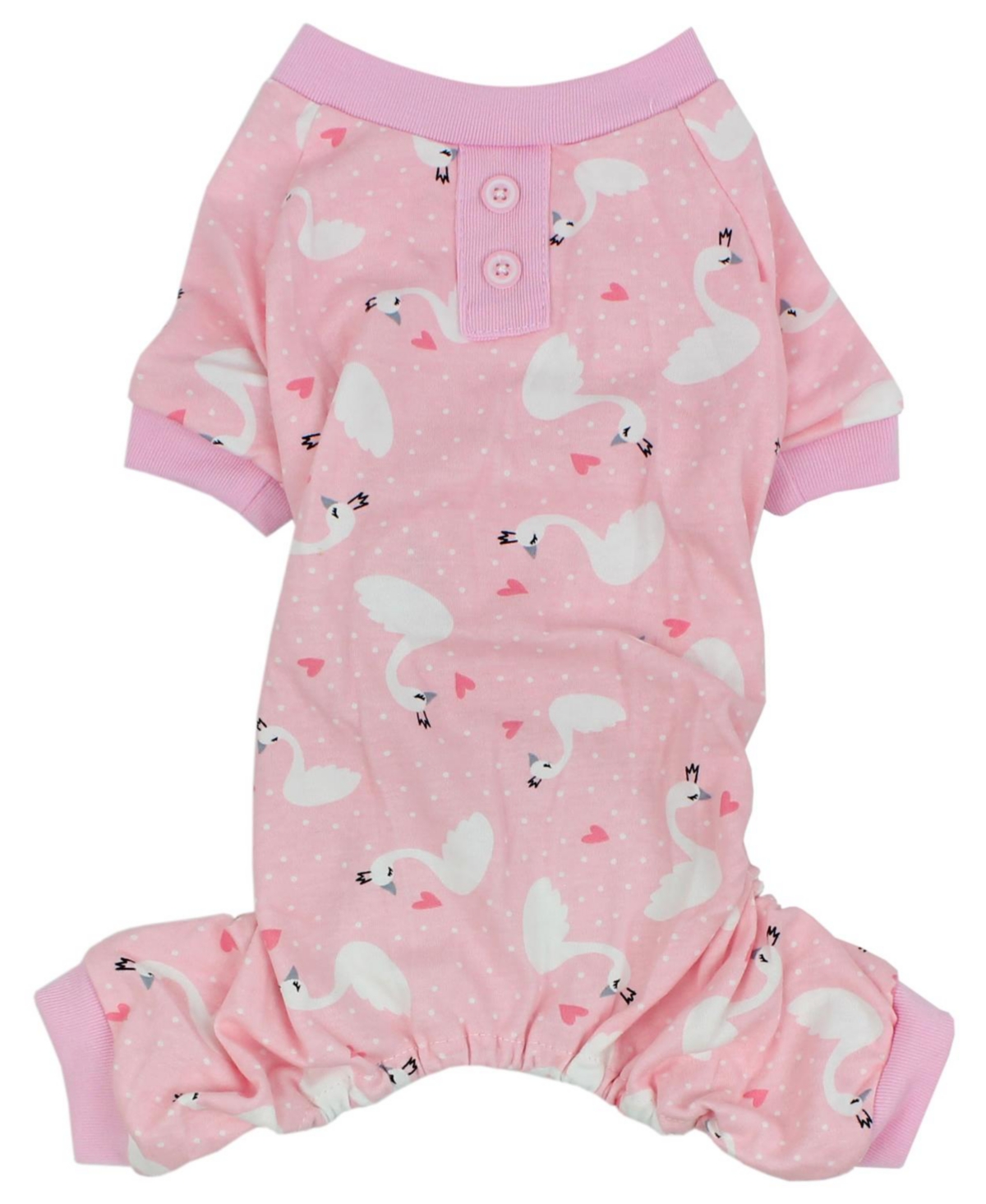 Parisian Pet Pink Swan Pajama