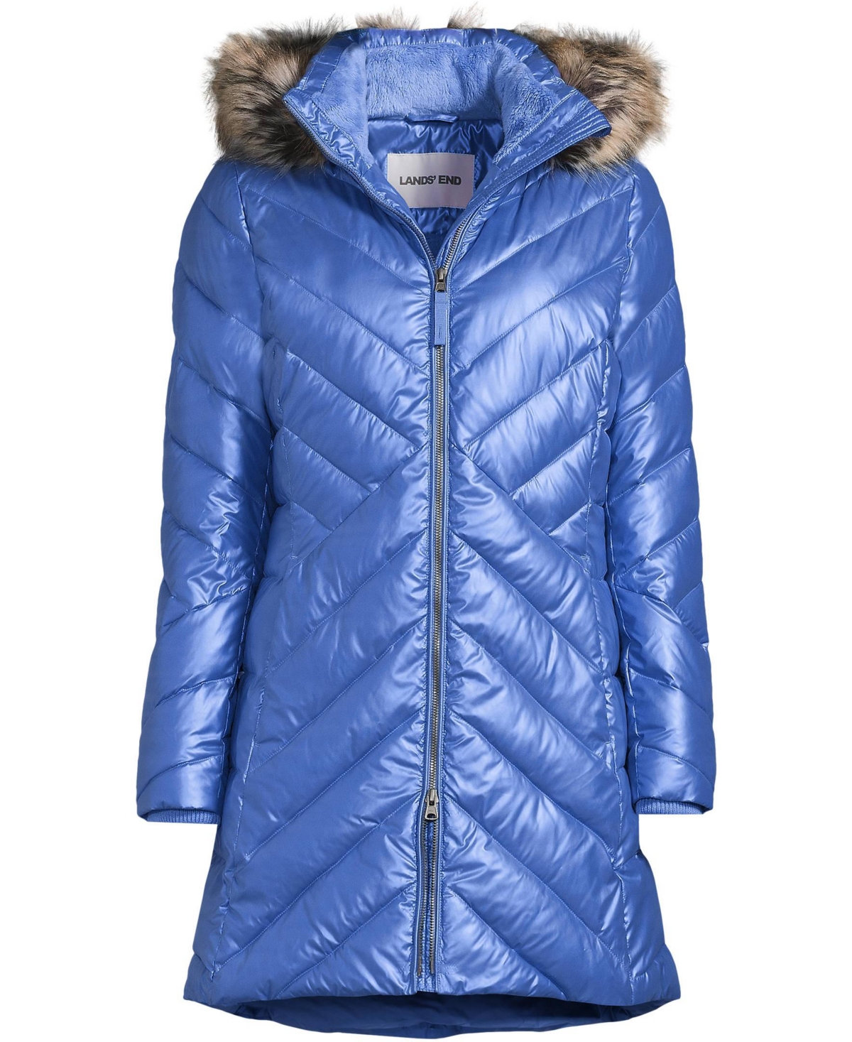 Lands' End Women's FeatherFree Cozy Fleece Lined Winter Coat