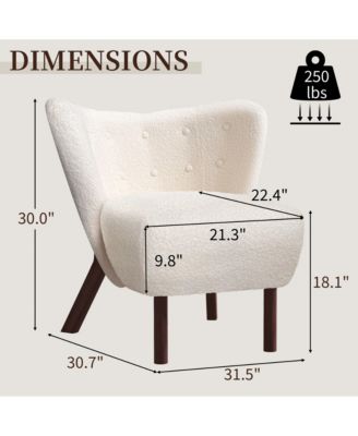 Modern Accent Chair Comfy Lounge Chair Upholstered Side Chair