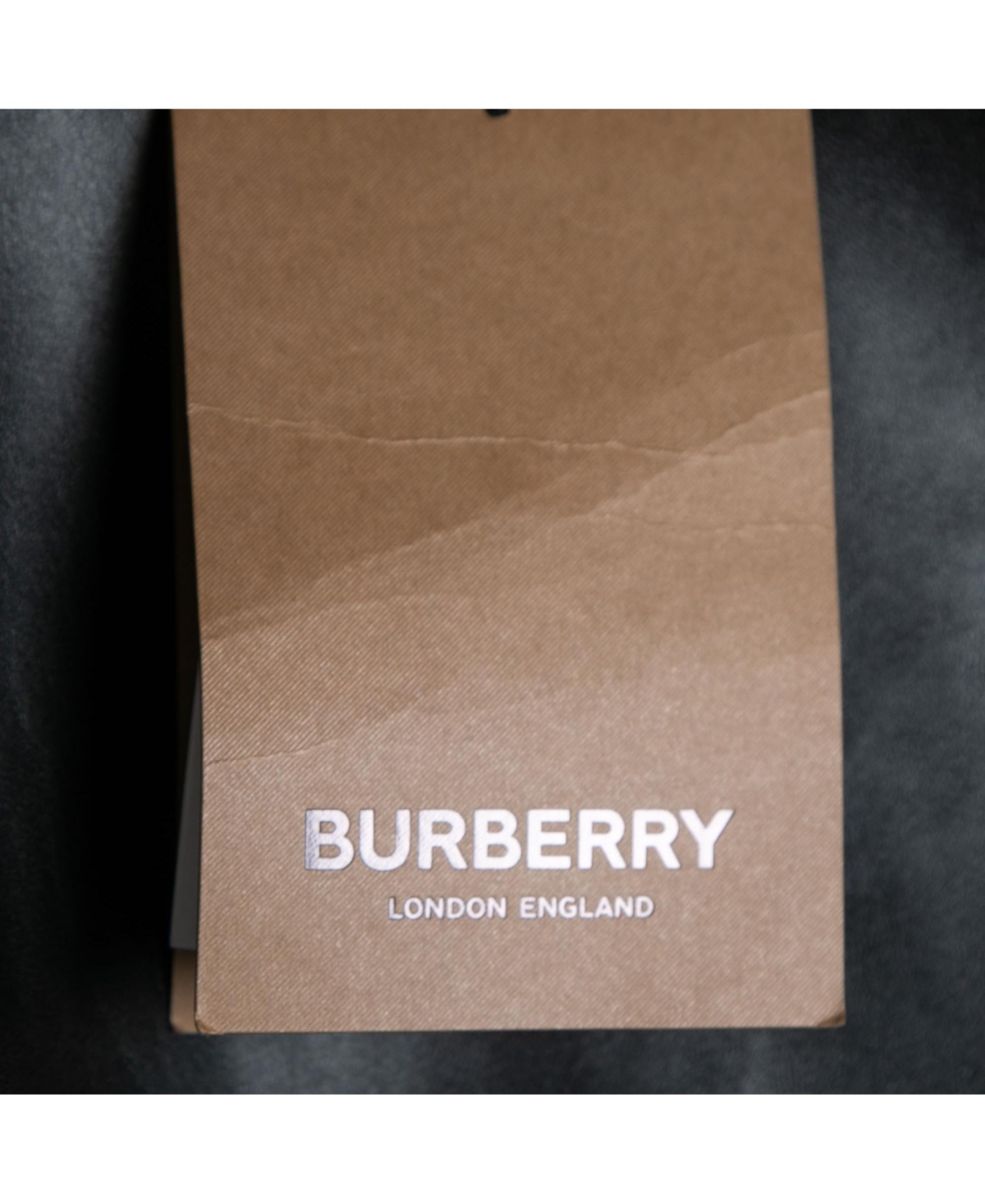 Pre-Owned Burberry Women's Black Leather Cut Out Pencil Skirt