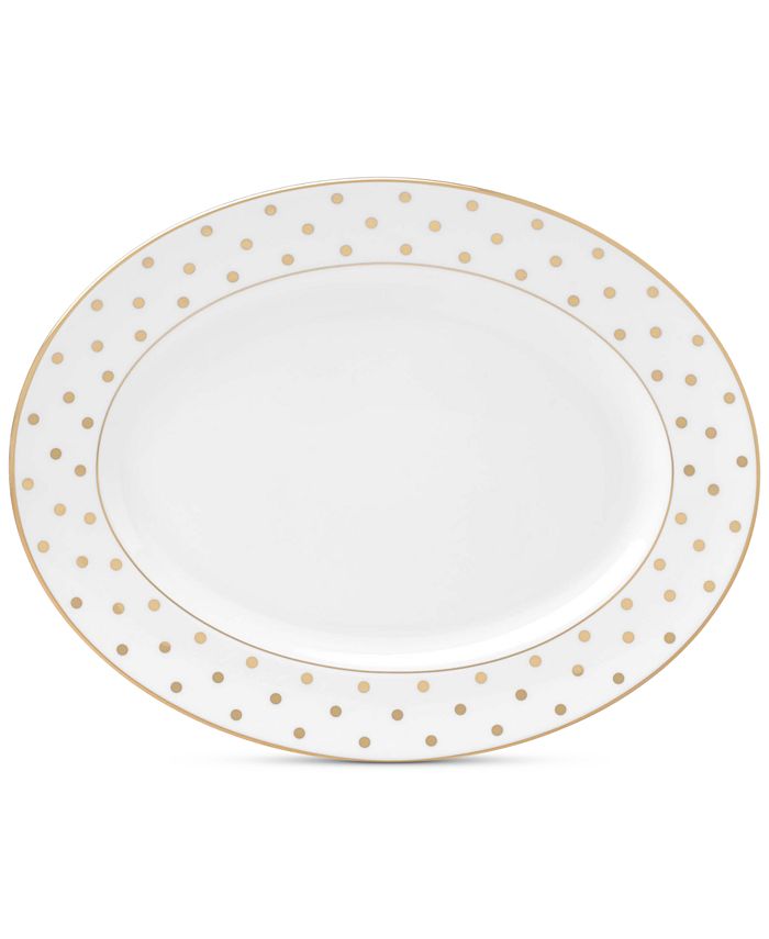kate spade new york Larabee Road Gold Collection Bone China 13" Oval