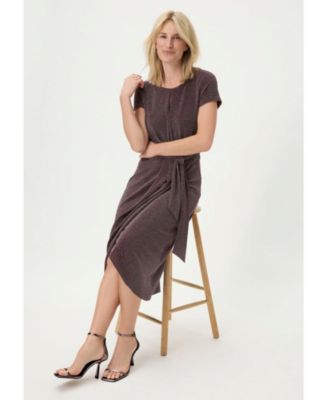 Women's Sparkle Faux Wrap Dress