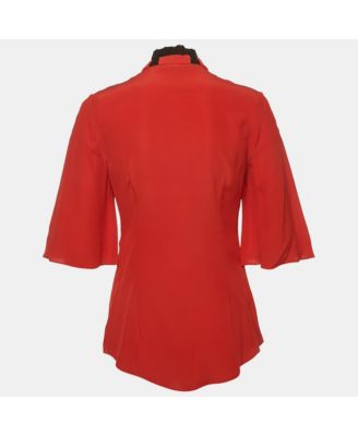 Women's Silk Beaded High Neck Top