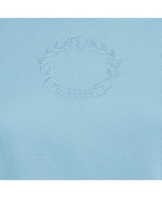 Women's Logo Embroidery Cotton Crew Neck T-Shirt