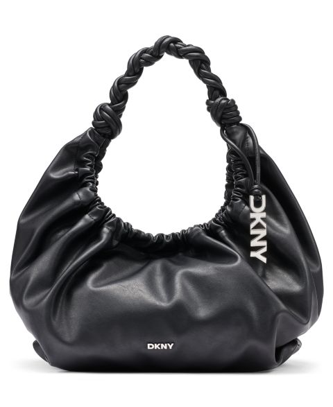 Женская сумка DKNY Pia Extra-Large, цвет: Чёрный / Серебряный