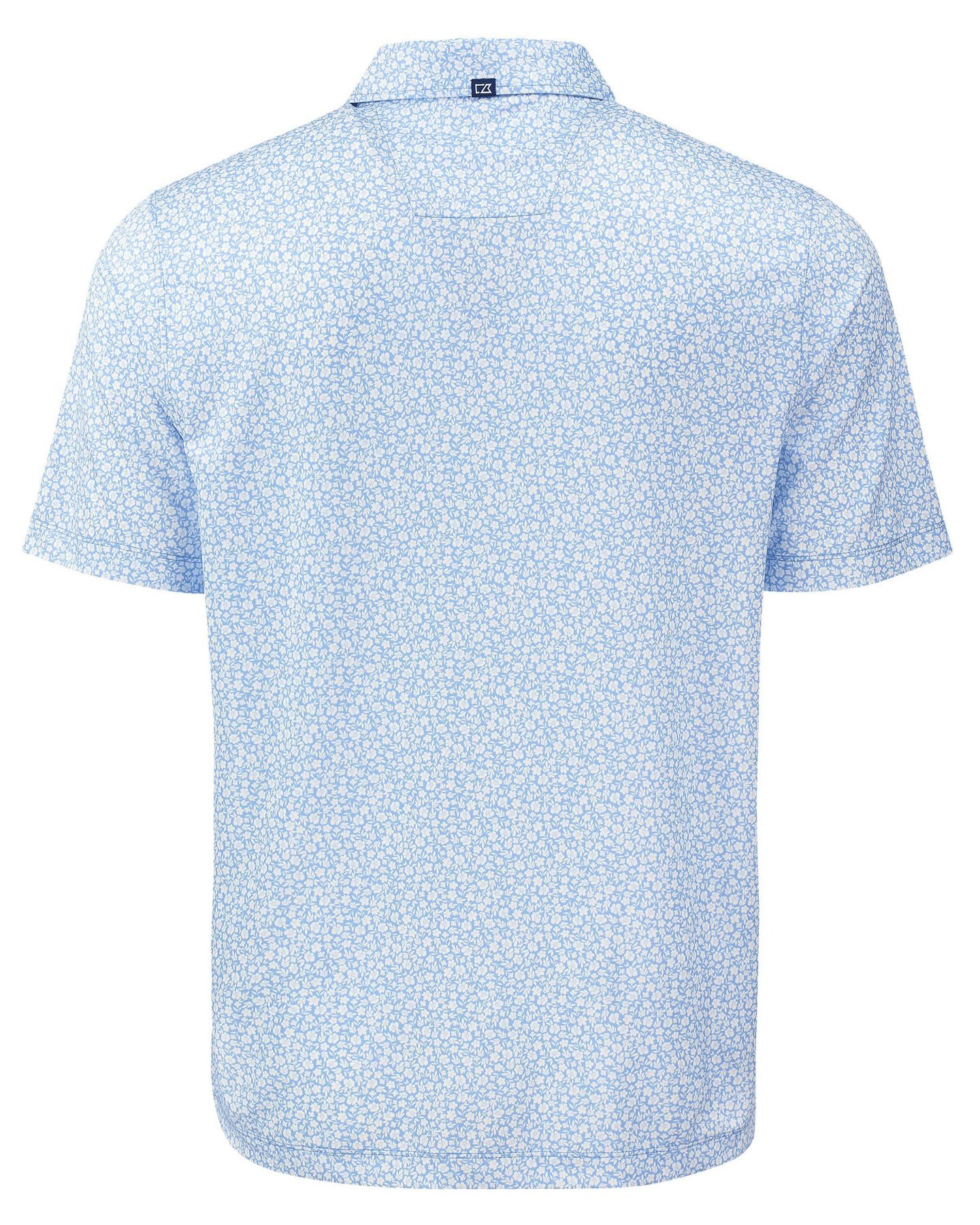 Мужское поло Cutter & Buck Big & Tall Pike Eco Flora Print Recycled Polo Shirt, цвет: Atlas — фото 3