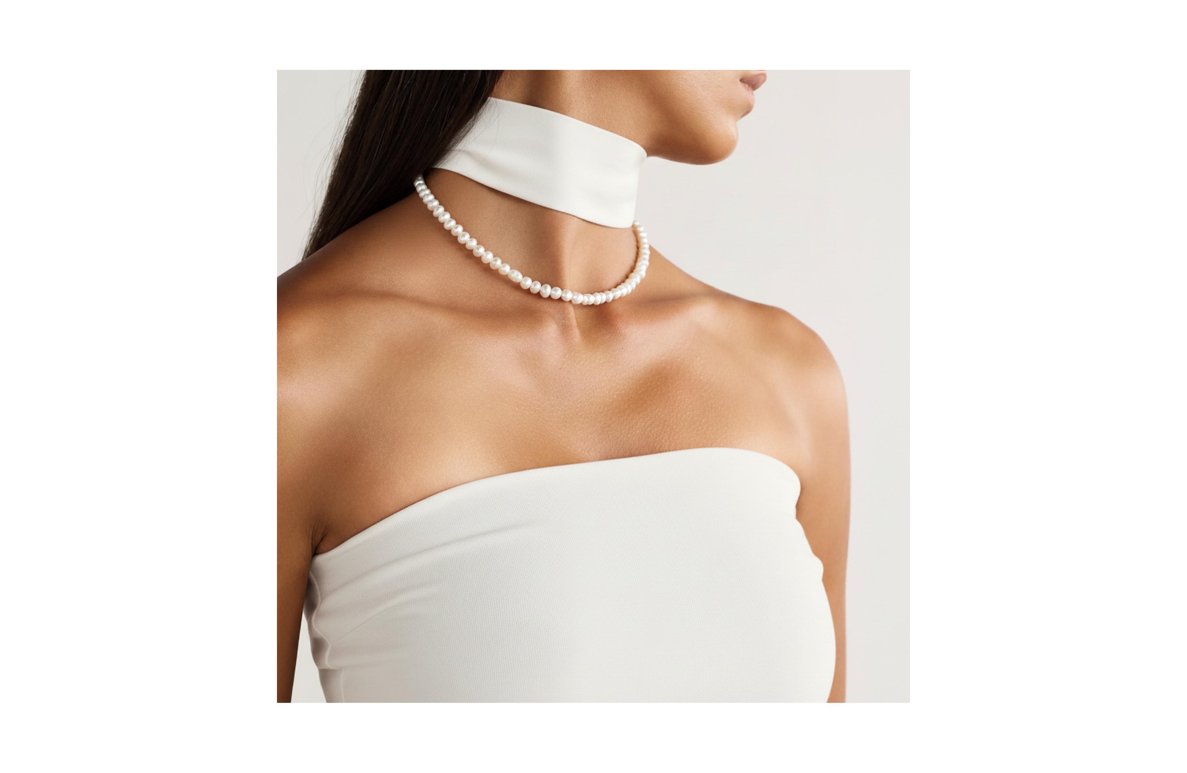 18K Gold Plated Freshwater Pearls - Pete Necklace 17" For Unisex