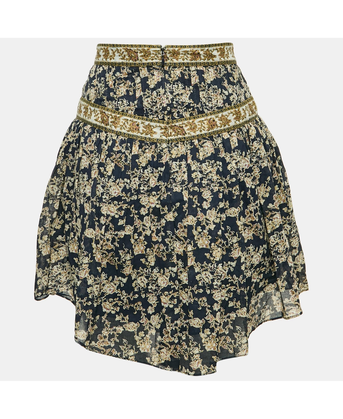 Pre-Owned Isabel Marant Women's Etoile Blue Floral Print Cotton Vega Mini Skirt
