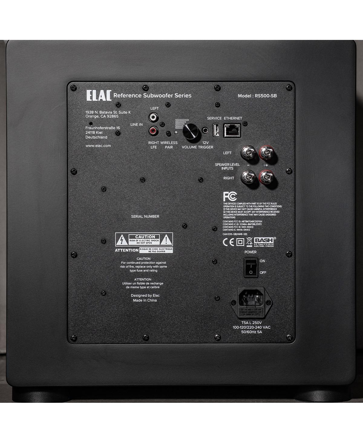 Elac RS500 Varro Reference 10 Inch Smart Subwoofer - Each (Satin Black)