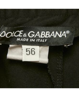 Men's Black Logo Embroidered Knit Drawstring Trousers