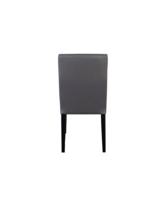 Verona Contemporary Dining Chair, Gray (Set of 2)