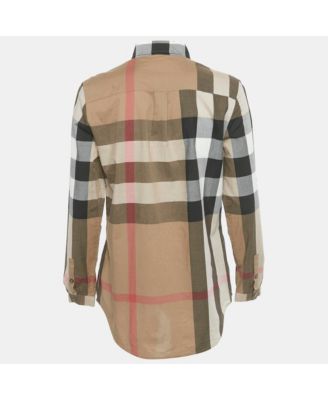 Women's Beige Silk Buttoned A-Line Sleeveless Shirt Blouse