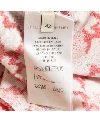 Women's Red Leopard Print Cotton Knit Long Sleeve Top