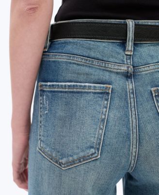 Women's High-Rise Faded Wash Wide-Leg Jeans