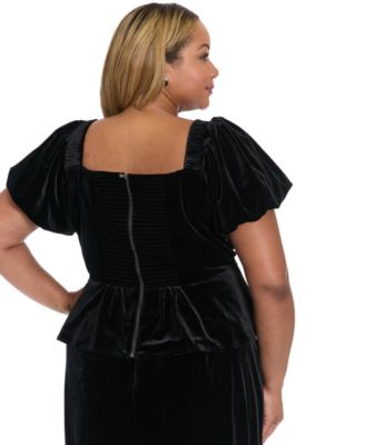 Plus Size Square Notch Neck Top