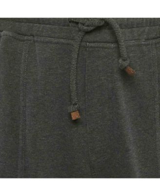 Men's Grey Contrast Trimmed Joggers
