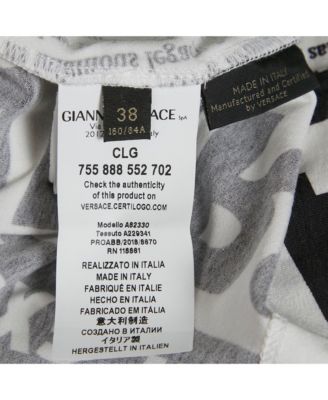 Women's White Newspaper Print Cotton Crew Neck T-Shirt