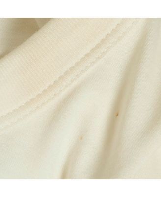 Women's White Floral Print Jersey Beaded T-Shirt