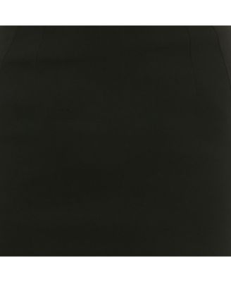 Women's Black Crepe Pencil Skirt