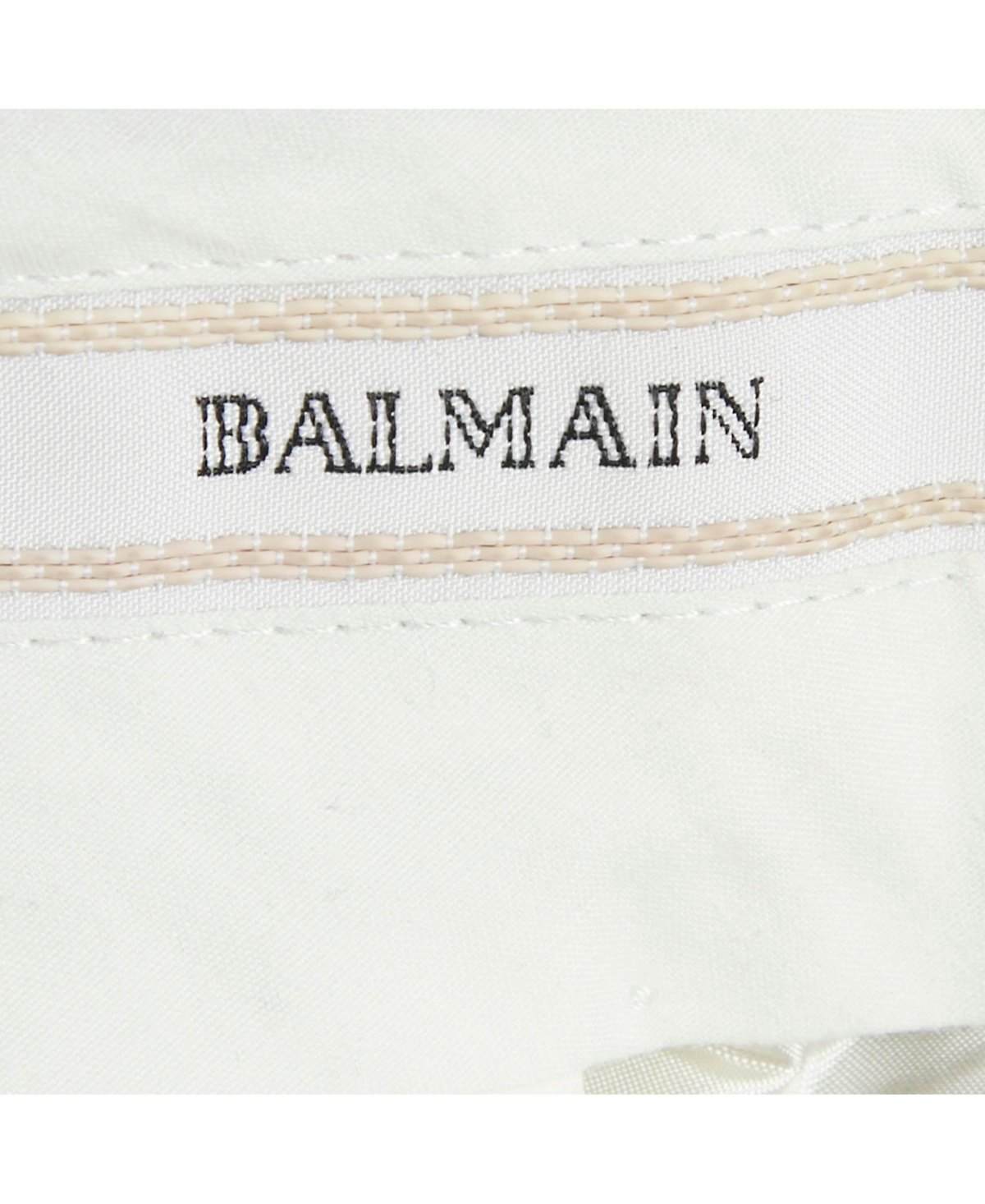 Pre-Owned Balmain Men's Black Cotton Formal Trousers