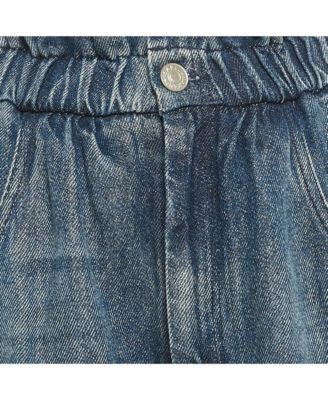 Women's Etoile Blue Denim Elasticated Shorts
