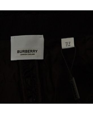 Women's Black Macrame Lace Midi Pencil Skirt