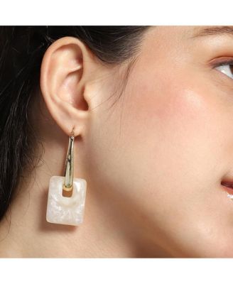 Women's The Puffer-Glaze Hoop Earrings - California Gold