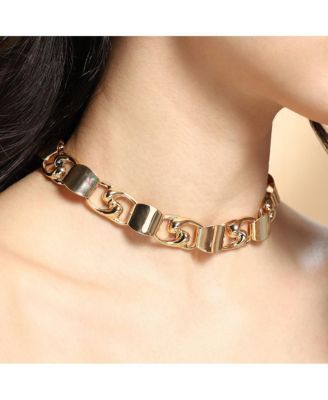 Women's The SwirlBlock-Link Chain Necklace - California Gold