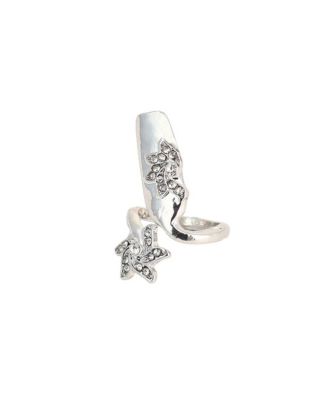 Women's The Botanic Nail Rings - Metallic Silver (Set Of 4)