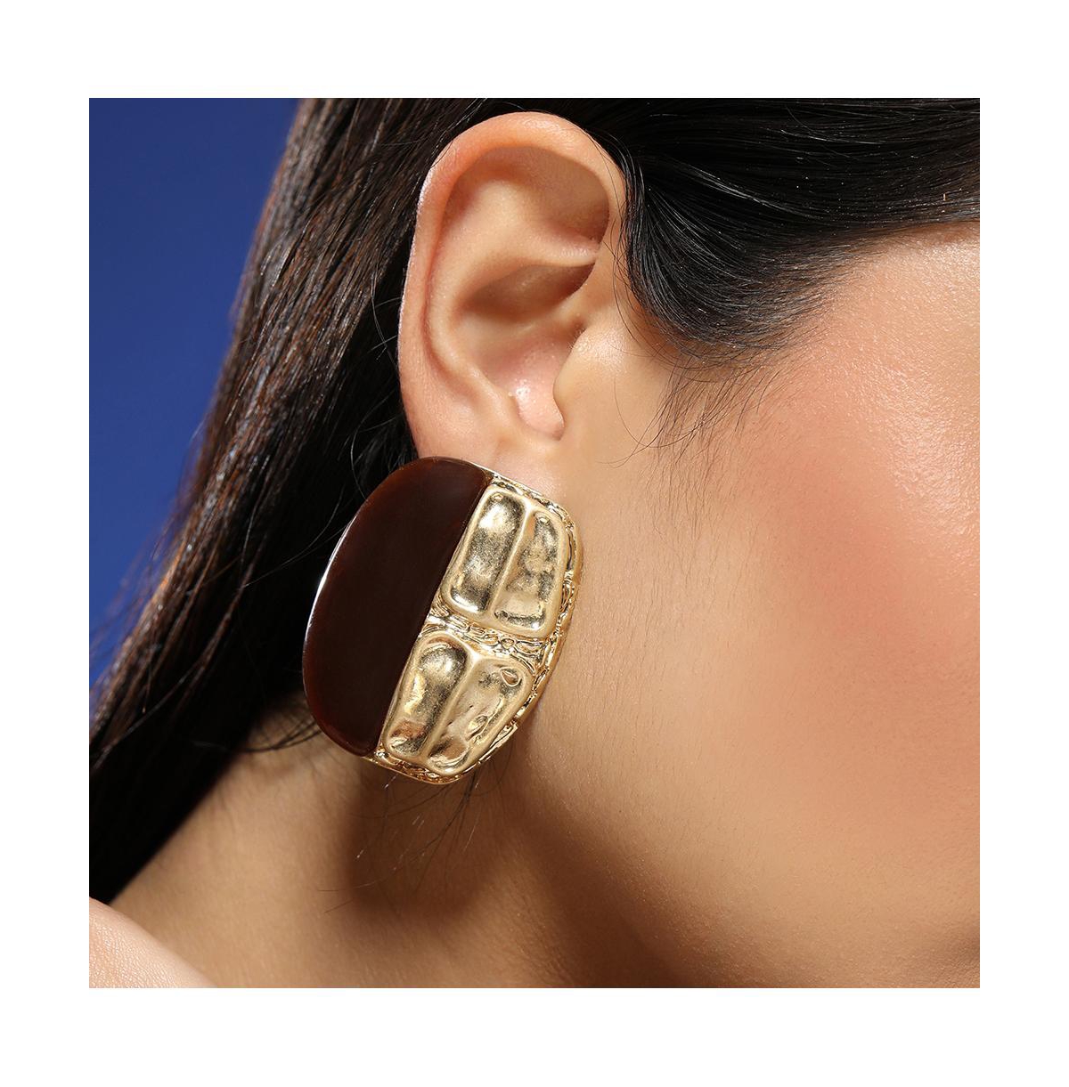 Women's The Nefertiti Statement Earrings - Antique Gold