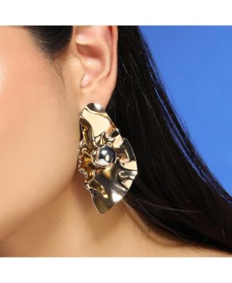 Women's The Techno-Flora Statement Earrings - California Gold