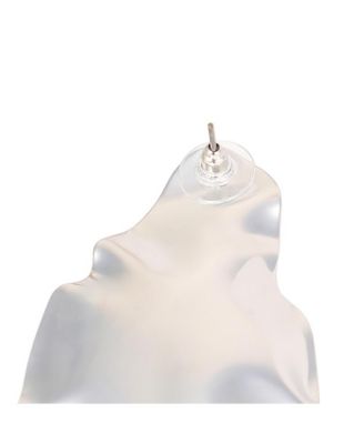 Women's The Techno-Flora Statement Earrings - Chrome Silver