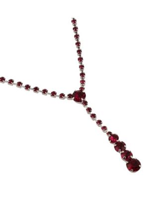 Women's The Dainty-Bling Jewellery Set - Ruby Pink